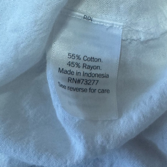 Linen like Short Sleeve Blouse - Picture 6 of 6